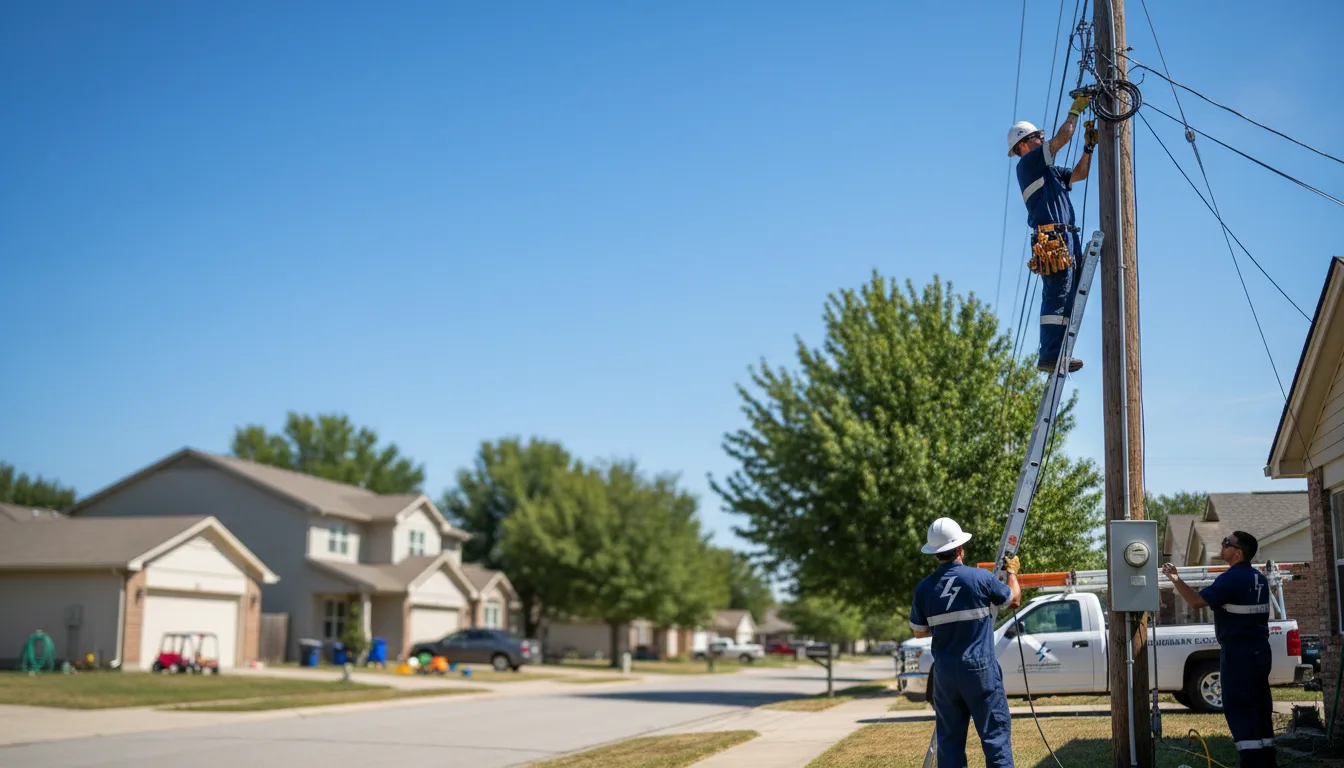 Residential electrician providing installation services in Bonnie, IL